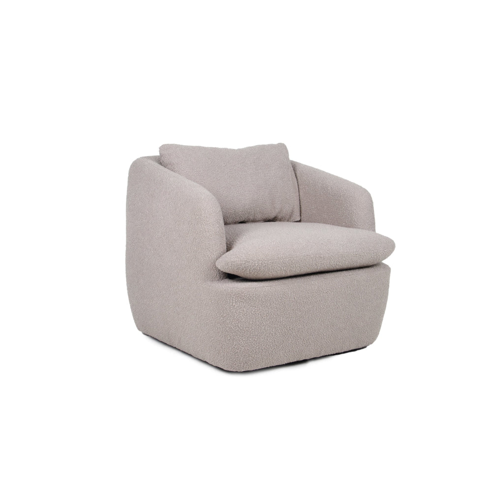 Nevaeh Textured Fabric Swivel Occasional Armchair Accent Lounge Chair Cappucino Fast shipping On sale