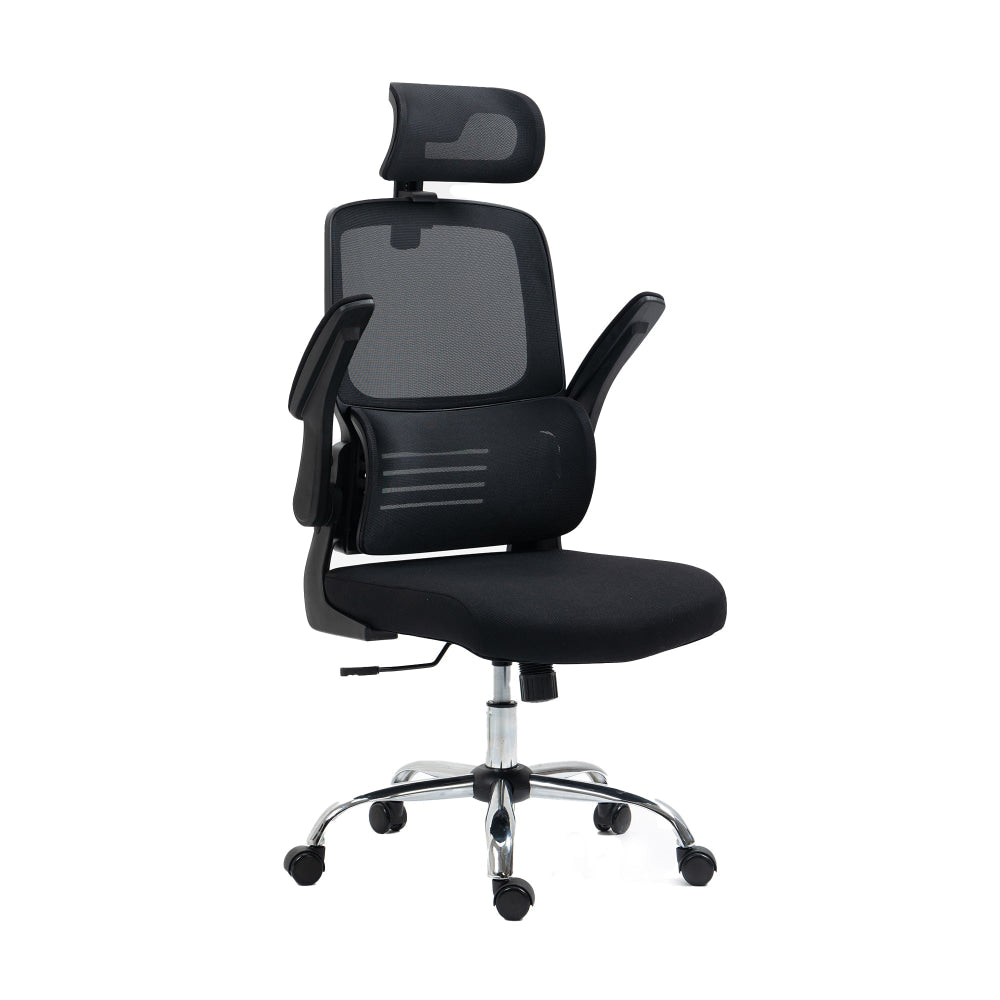 Nia High Mesh Back Facbric Seat Ergonomic Computer Office Working Chair Black Fast shipping On sale