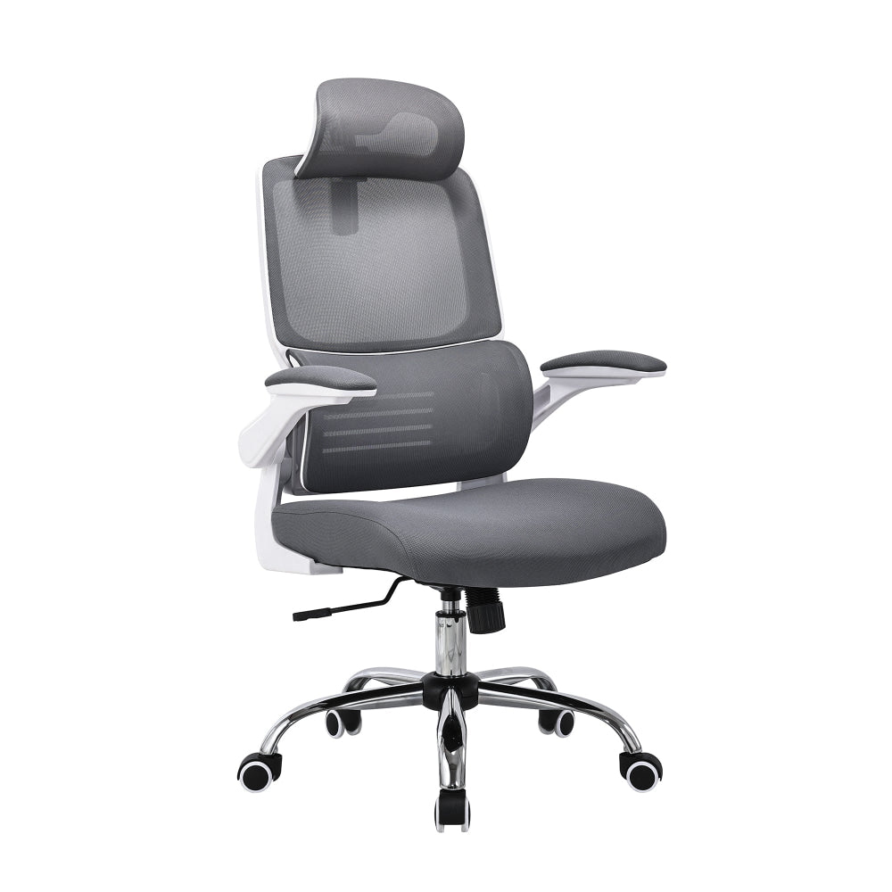 Nia High Mesh Back Facbric Seat Ergonomic Computer Office Working Chair Grey Fast shipping On sale