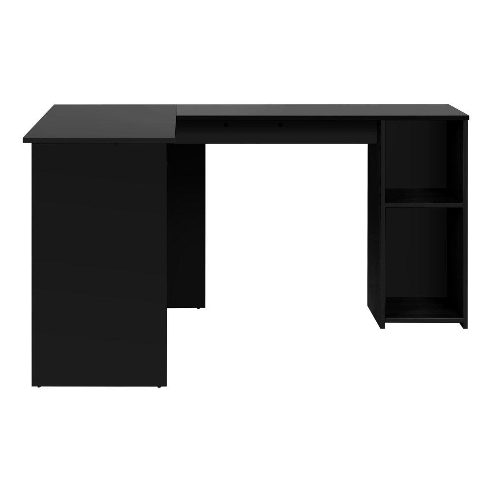 Nicky L-Shape Study Computer Working Home Office Desk W/ 2-Shelves Black Fast shipping On sale