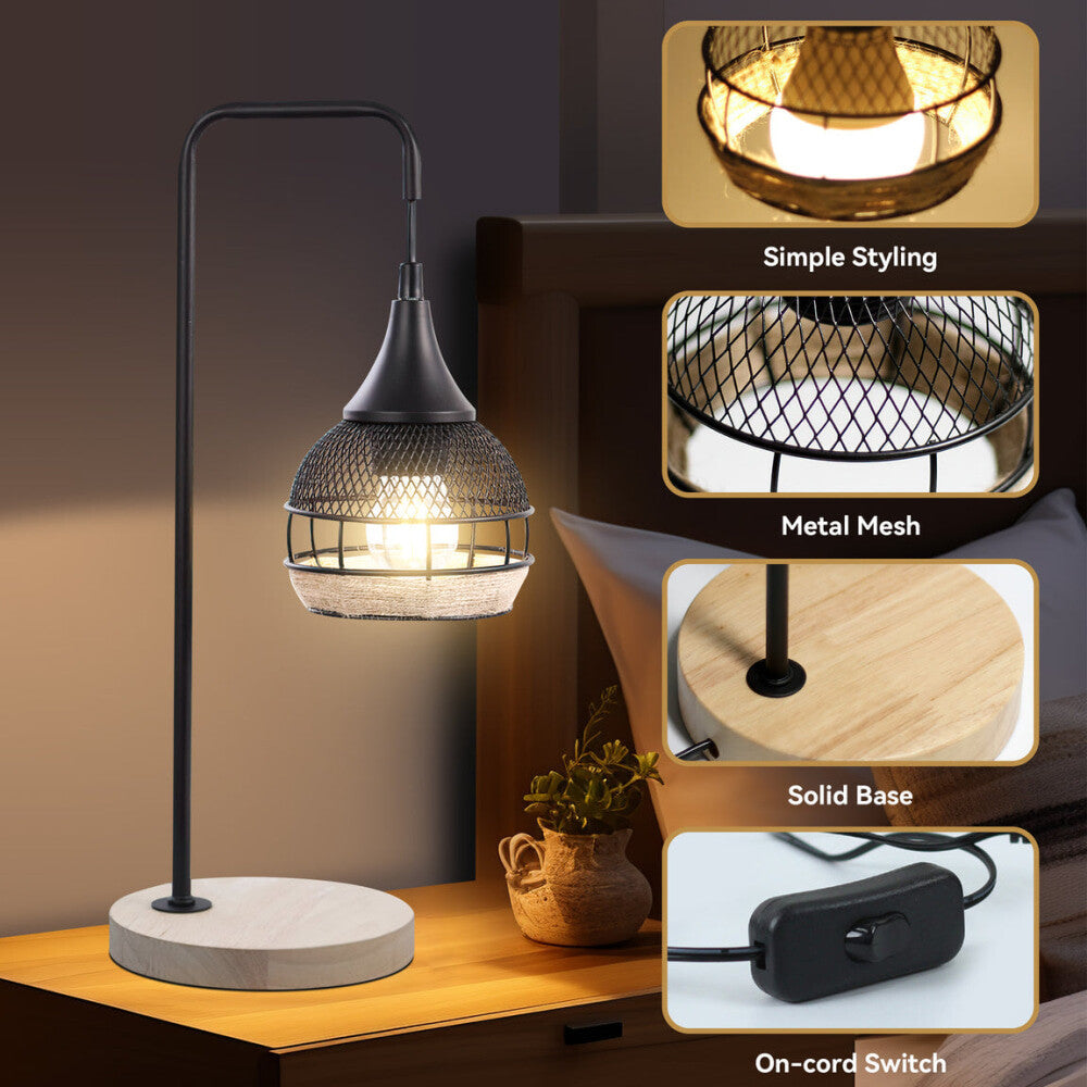 Noble Modern Elegant Table Lamp Desk Light - Black & Natural Fast shipping On sale