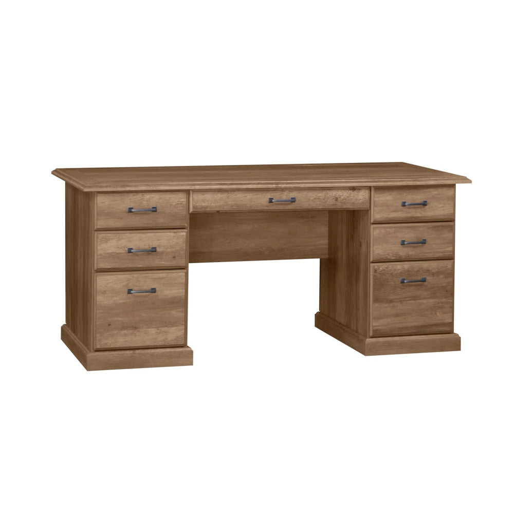 Norwich Executive Manager Study Computer Home Office Desk 160cm Rustic Oak Fast shipping On sale