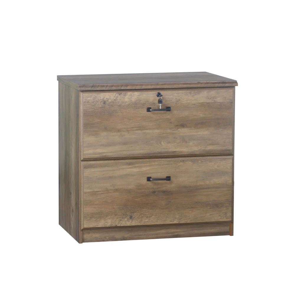 Norwich Wooden 2-Drawer Storage Filling Cabinet Rustic Oak Filing Fast shipping On sale