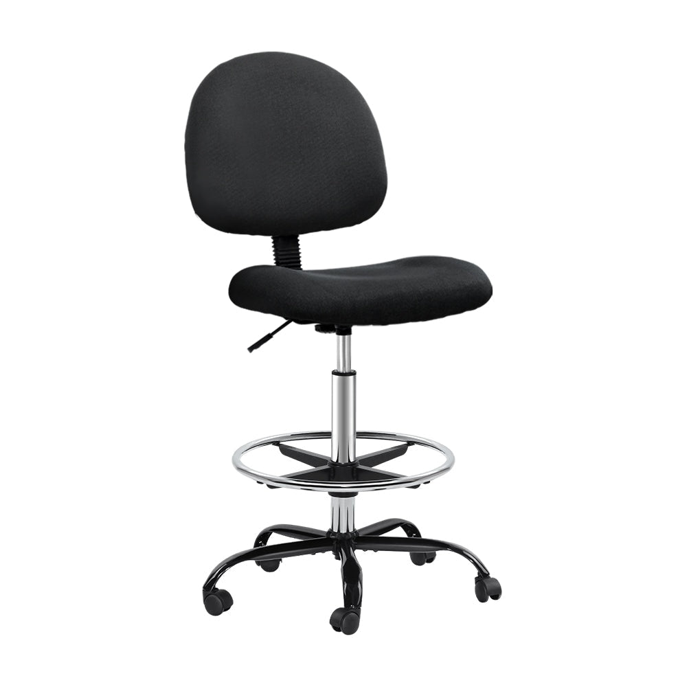 Office Chair Veer Drafting Stool Fabric Chairs Black Fast shipping On sale
