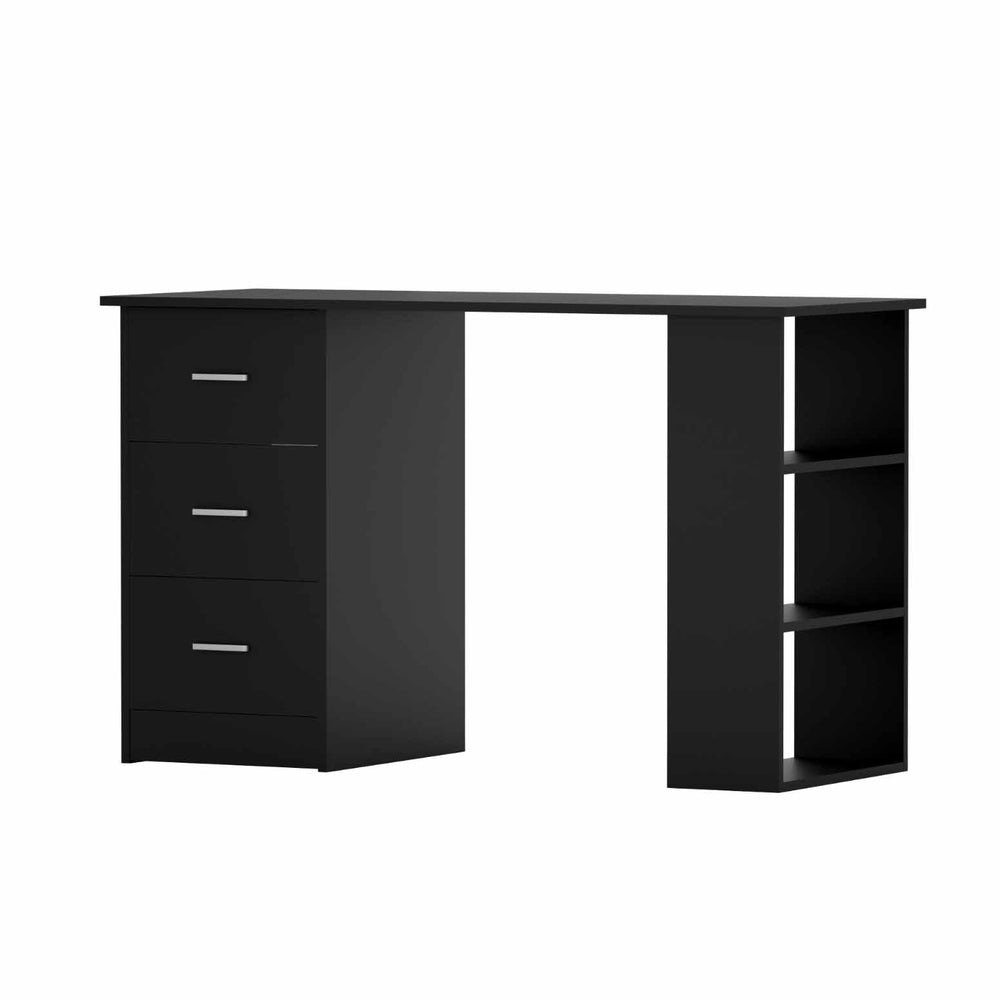 Office Computer Desk Student Study Table Workstation 3 Drawers 120cm Black Fast shipping On sale