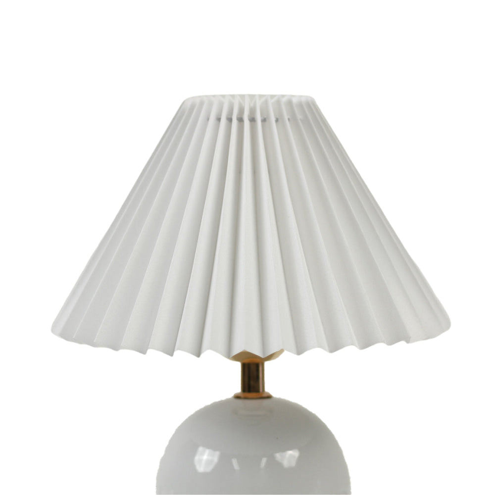 Orianna Modern Ceramic Base Fabric Shade Table Desk Light Lamp White Fast shipping On sale