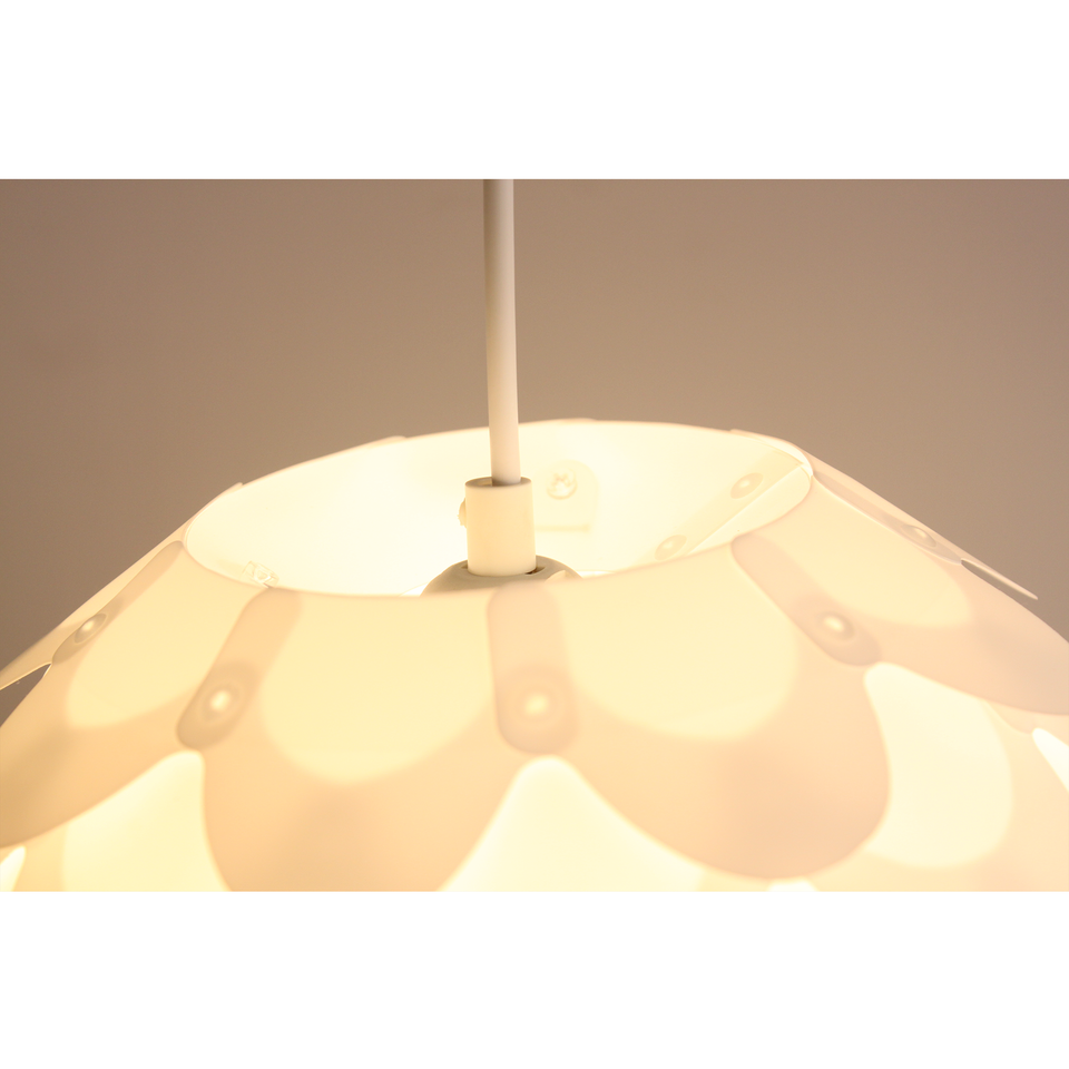 Orion PVC Hanging Pendant Lamp Oval Shape - White Fast shipping On sale