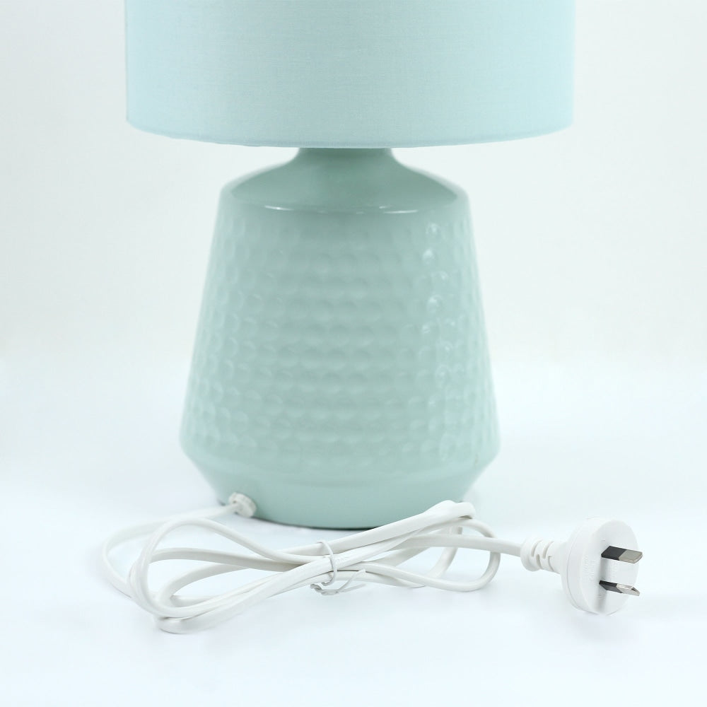 Osso Classic Touch Metal Table Lamp Light Fabric Shade - Green Fast shipping On sale