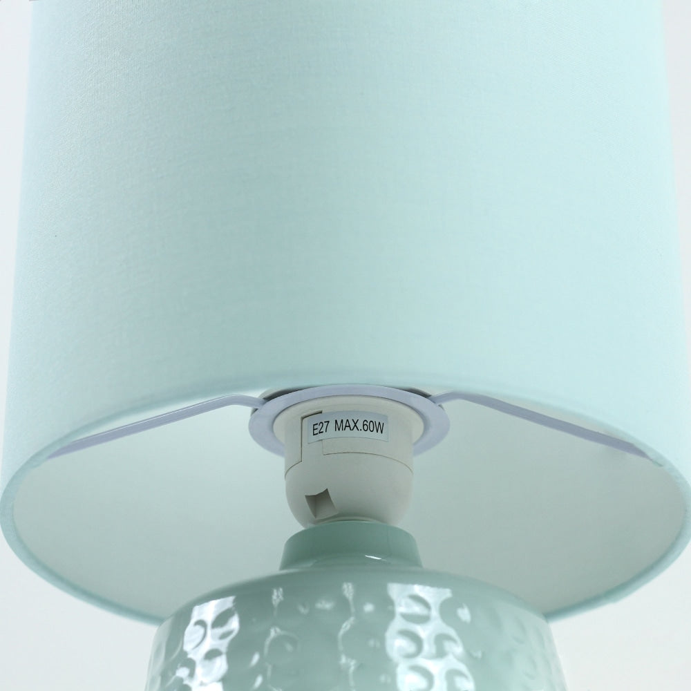 Osso Classic Touch Metal Table Lamp Light Fabric Shade - Green Fast shipping On sale