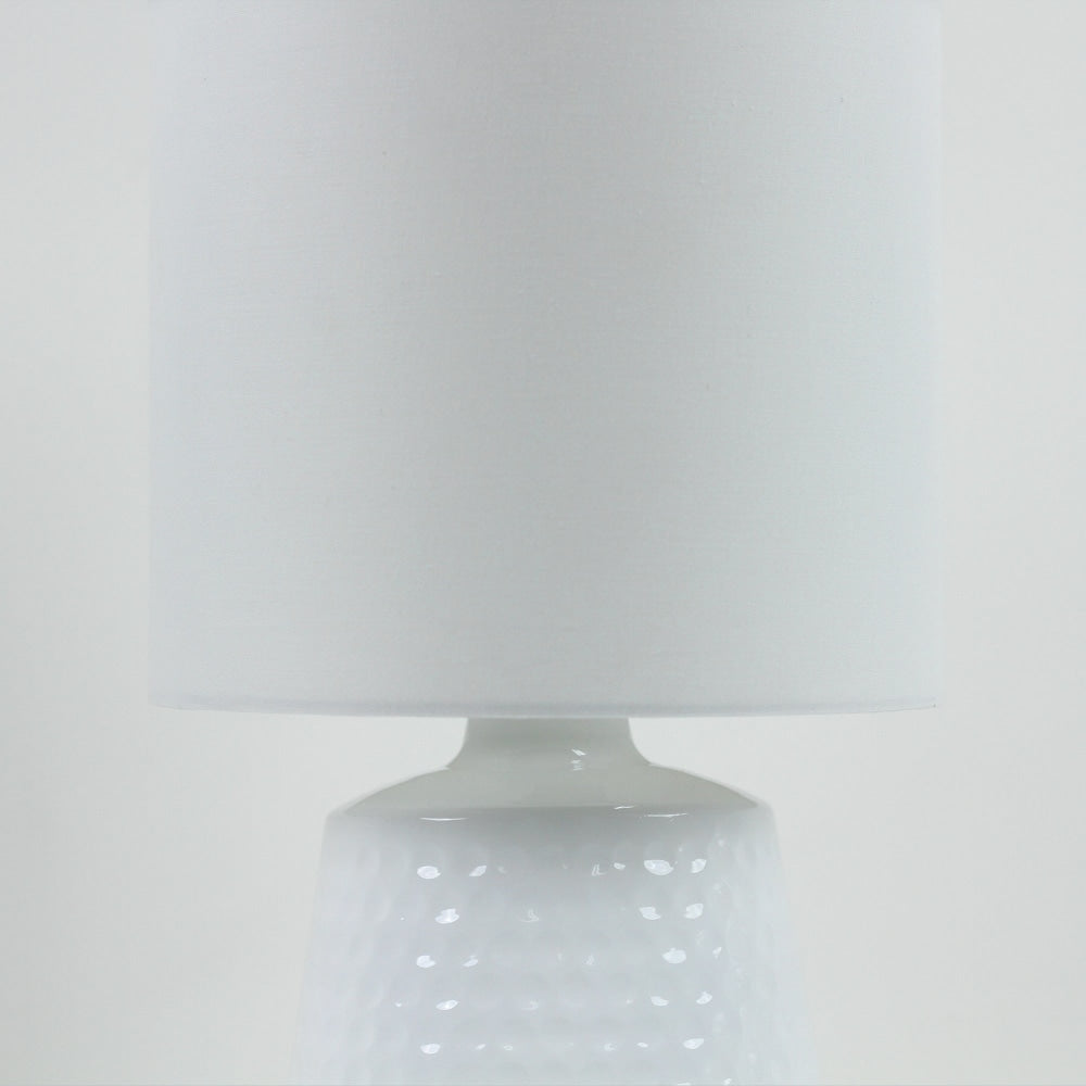 Osso Classic Touch Metal Table Lamp Light Fabric Shade - White Fast shipping On sale