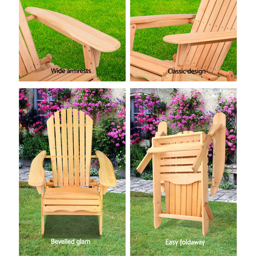 Outdoor Chairs Furniture Beach Chair Lounge Wooden Adirondack Garden Patio Fast shipping On sale