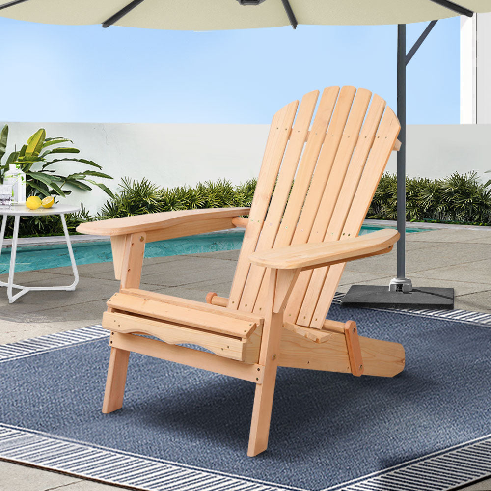 Outdoor Chairs Furniture Beach Chair Lounge Wooden Adirondack Garden Patio Fast shipping On sale