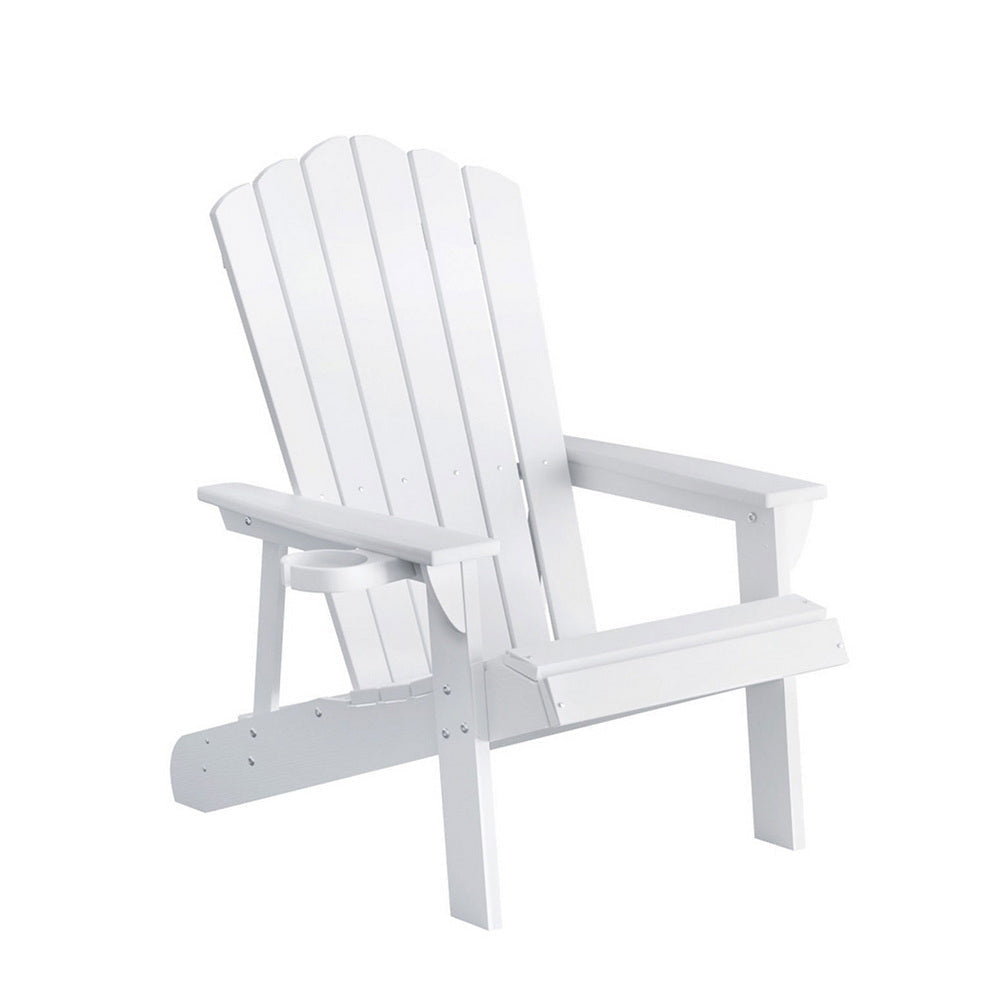 Outdoor Chairs HDPE Adirondack Beach Chair Sun Lounge Patio Furniture Garden white Fast shipping On sale