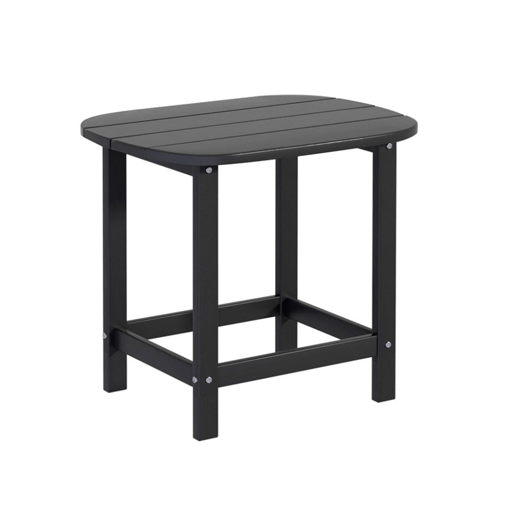 Outdoor Coffee Side Table HDPE Desk Patio Furniture Camping Garden Black Fast shipping On sale