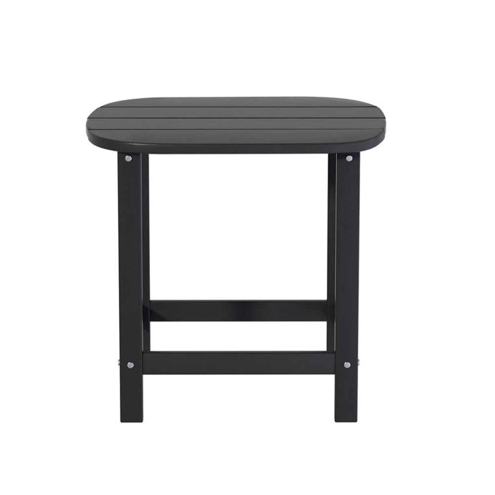 Outdoor Coffee Side Table HDPE Desk Patio Furniture Camping Garden Black Fast shipping On sale