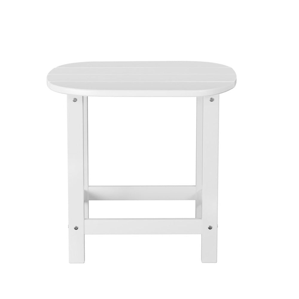 Outdoor Coffee Side Table HDPE Desk Patio Furniture Camping Garden White Fast shipping On sale