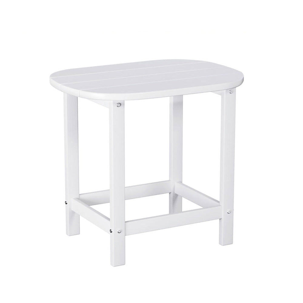 Outdoor Coffee Side Table HDPE Desk Patio Furniture Camping Garden White Fast shipping On sale