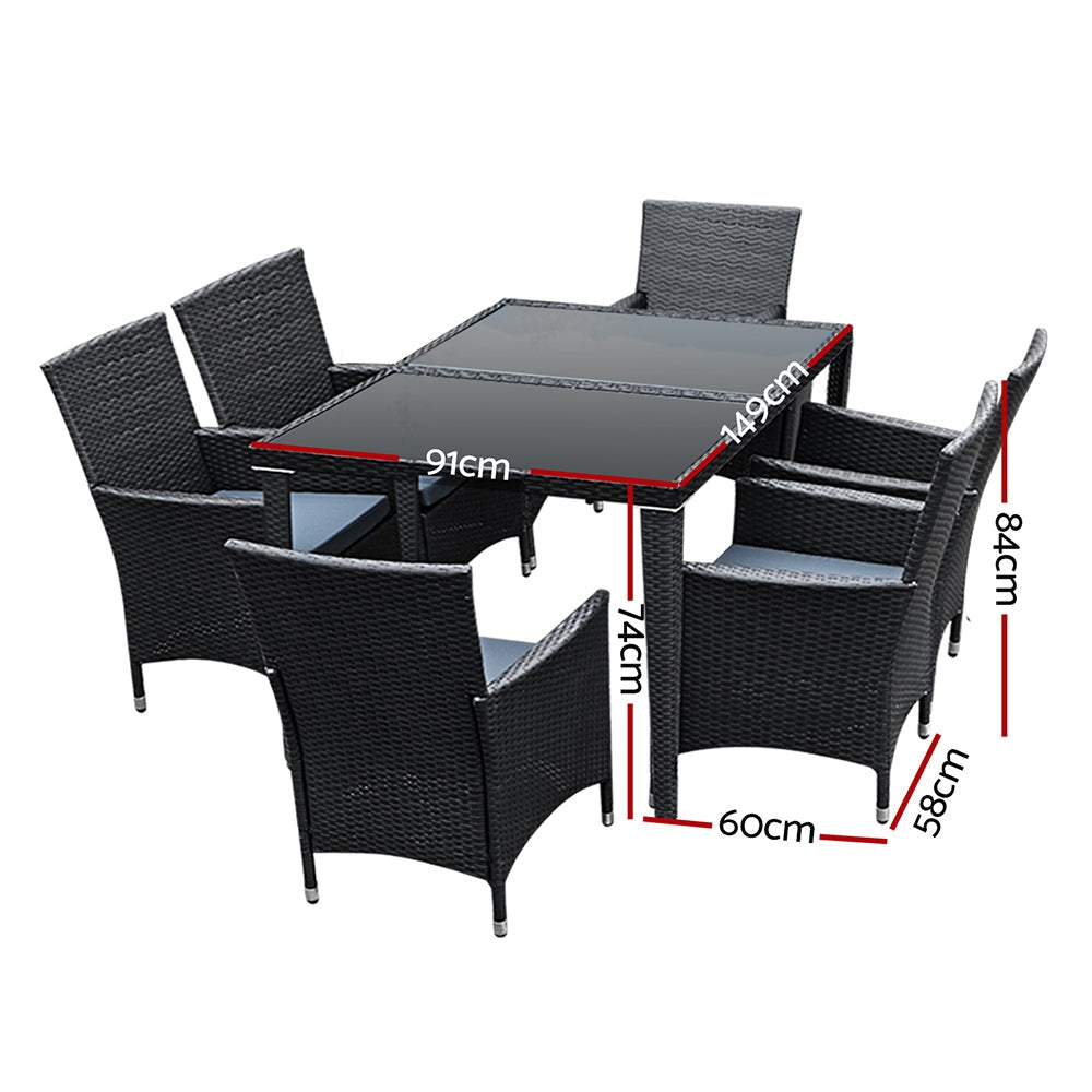Outdoor Furniture 7pcs Dining Set Sets Fast shipping On sale