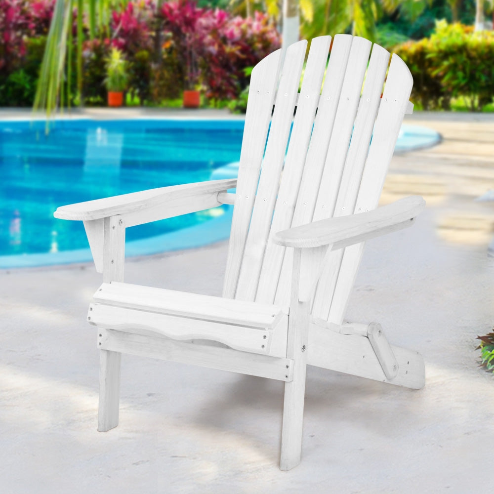 Outdoor Furniture Adirondack Chairs Beach Chair Lounge Wooden Patio Garden Fast shipping On sale