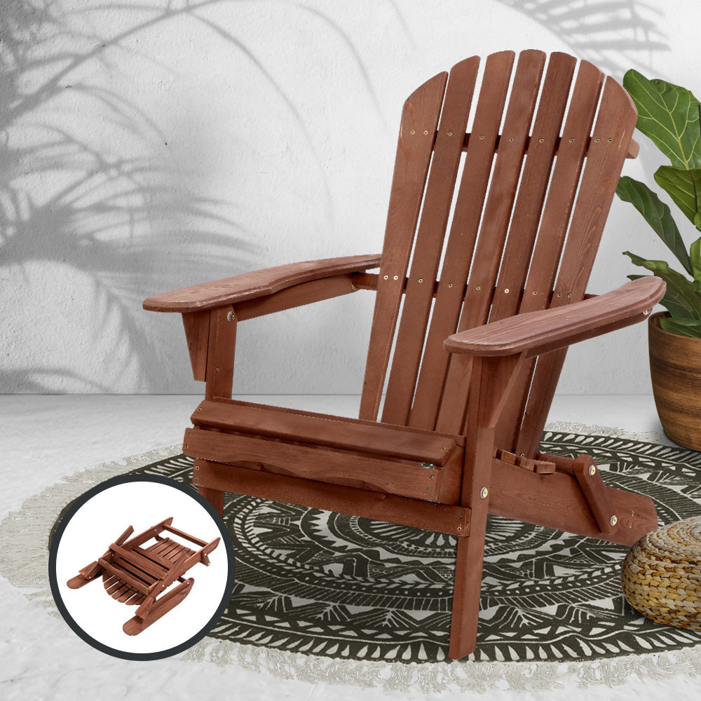 Outdoor Furniture Beach Chair Wooden Adirondack Patio Lounge Garden Fast shipping On sale