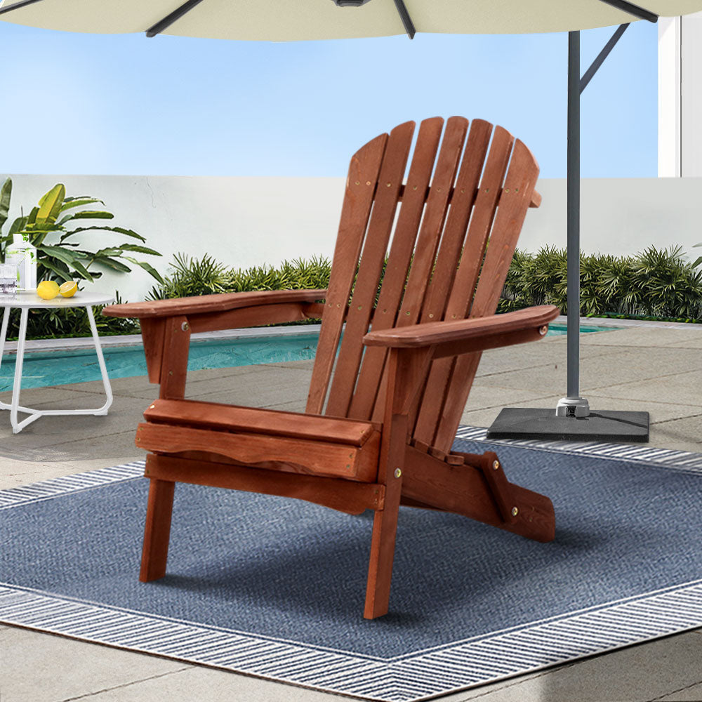 Outdoor Furniture Beach Chair Wooden Adirondack Patio Lounge Garden Fast shipping On sale