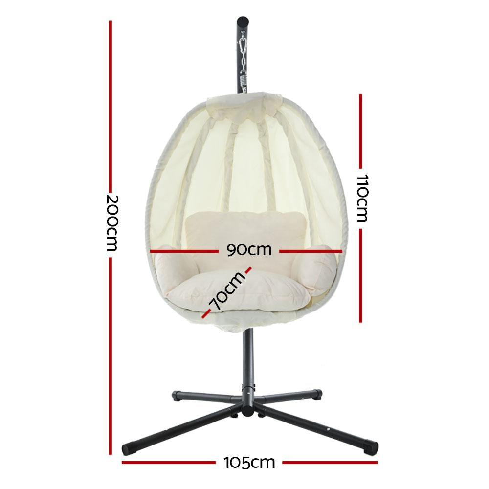 Outdoor Furniture Egg Hammock Porch Hanging Pod Swing Chair with Stand Fast shipping On sale