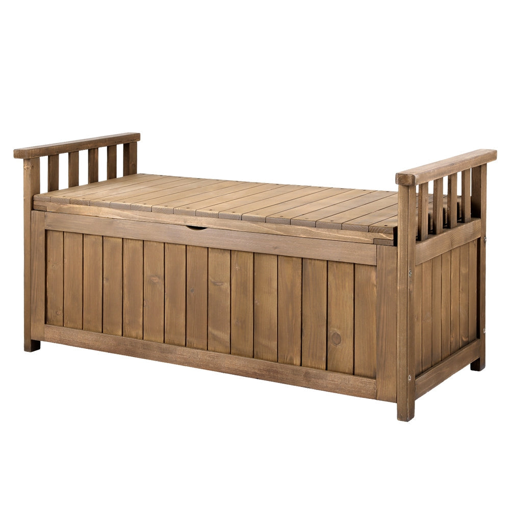 Outdoor Storage Box Wooden Garden Bench Chest Toy Tool Sheds Furniture Fast shipping On sale