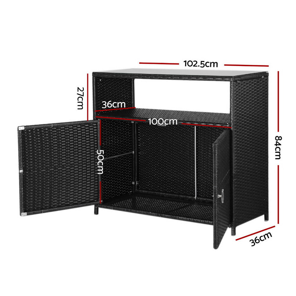 Outdoor Storage Cabinet Box Garage Wicker Shed Tools Shelf Chest Garden Furniture Fast shipping On sale