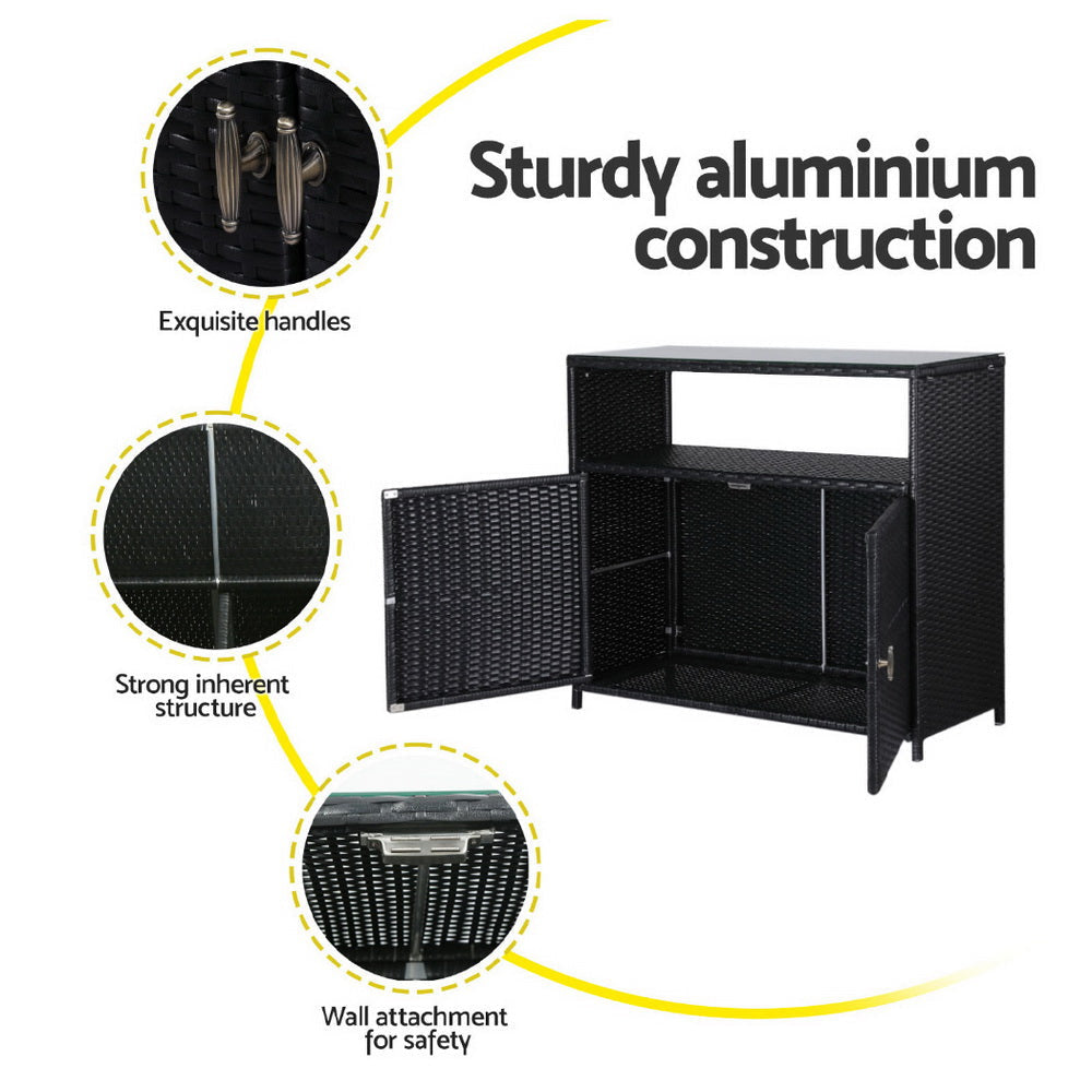 Outdoor Storage Cabinet Box Garage Wicker Shed Tools Shelf Chest Garden Furniture Fast shipping On sale