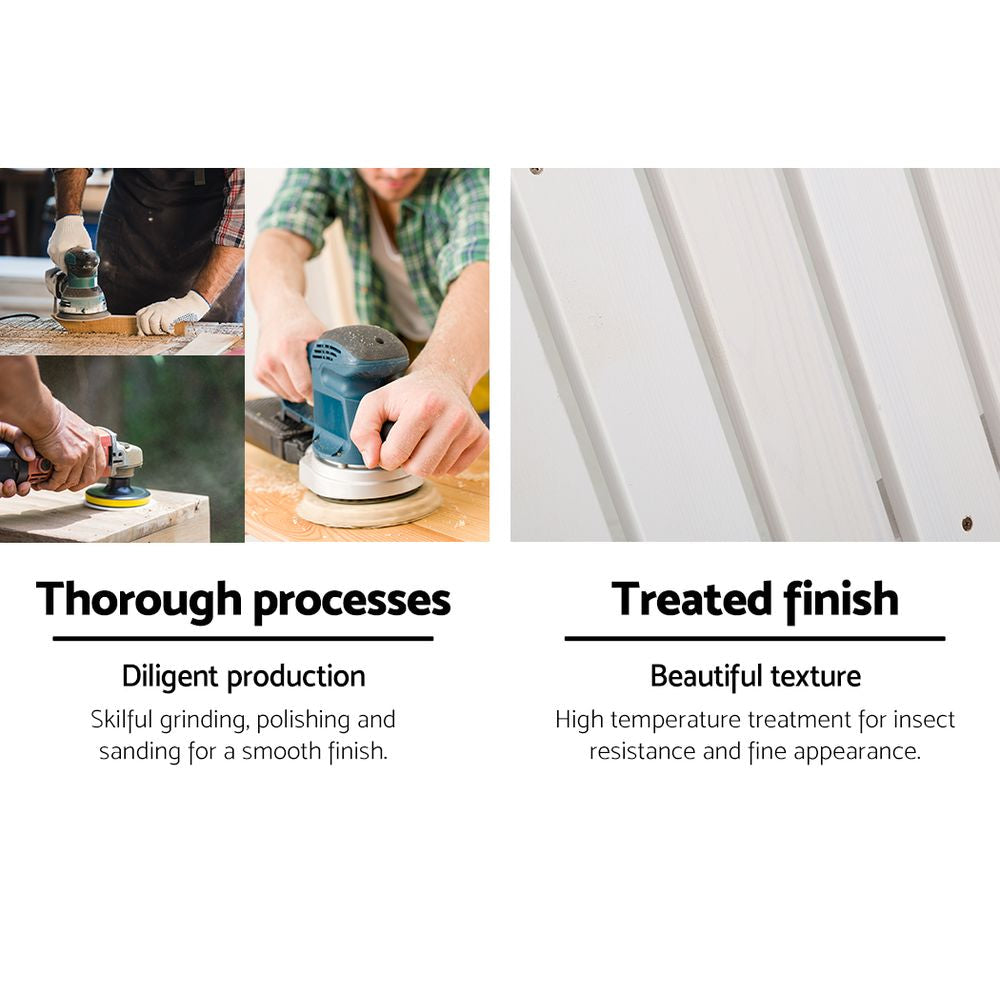 Outdoor Sun Lounge Beach Chairs Table Setting Wooden Adirondack Patio - White Furniture Fast shipping On sale