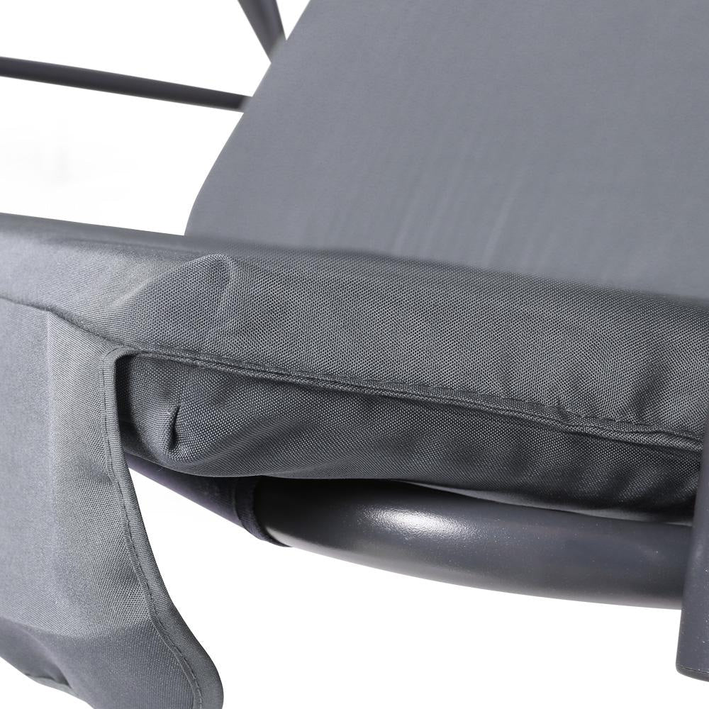 Outdoor Swing Chair Hammock Bench Seat Canopy Cushion Furniture Grey Fast shipping On sale