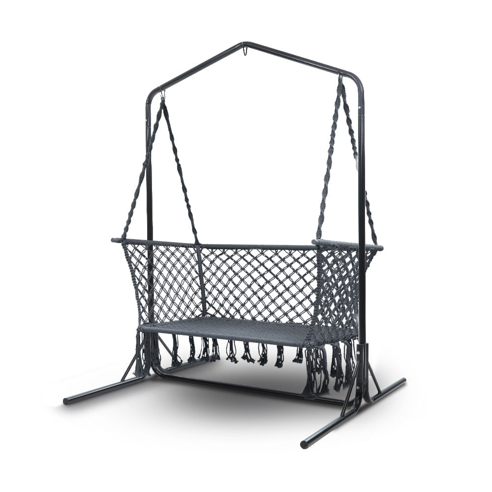 Outdoor Swing Hammock Chair with Stand Frame 2 Seater Bench Furniture Fast shipping On sale