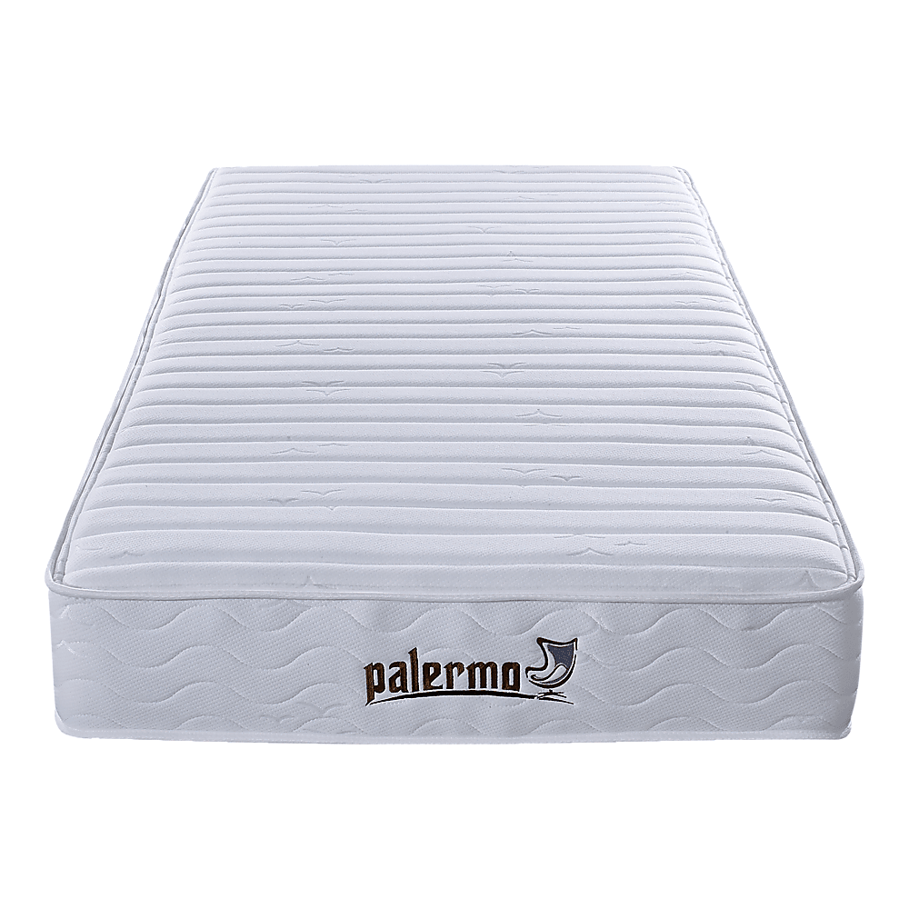 Palermo Contour 20cm Encased Coil Single Mattress CertiPUR-US Certified Foam Fast shipping On sale