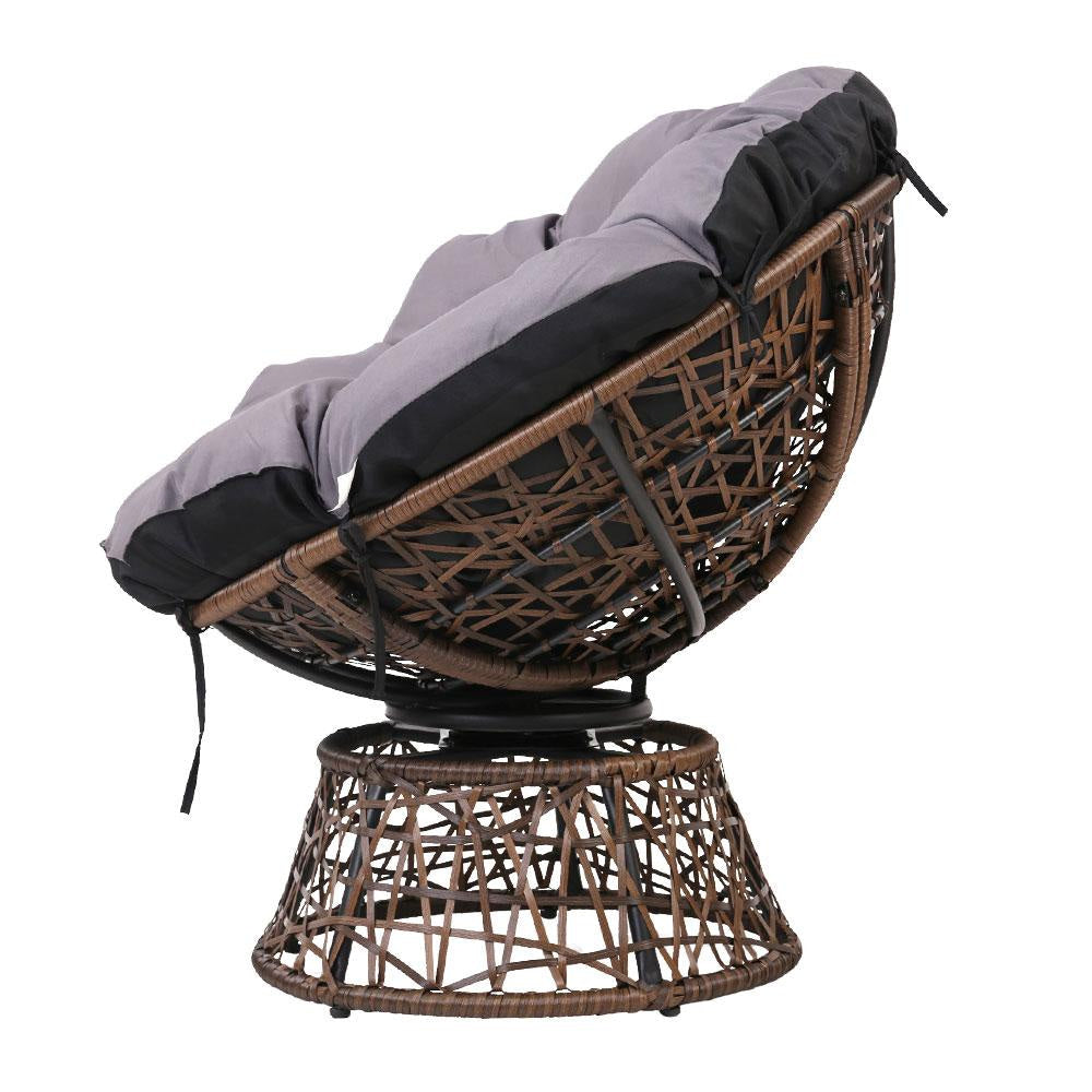 Papasan Chair - Brown Outdoor Furniture Fast shipping On sale