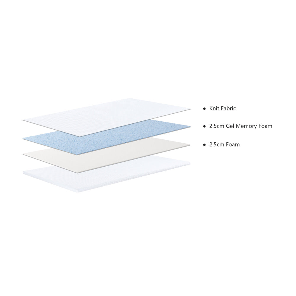 Paragon Gel Memory Foam Mattress Topper Single Fast shipping On sale