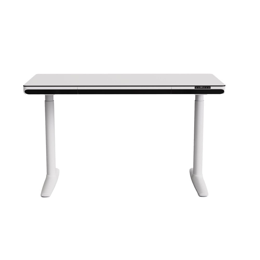 Parco Duo Motor Sit & Stand Comptuer Gaming Working Home Office Desk 140cm White Fast shipping On sale