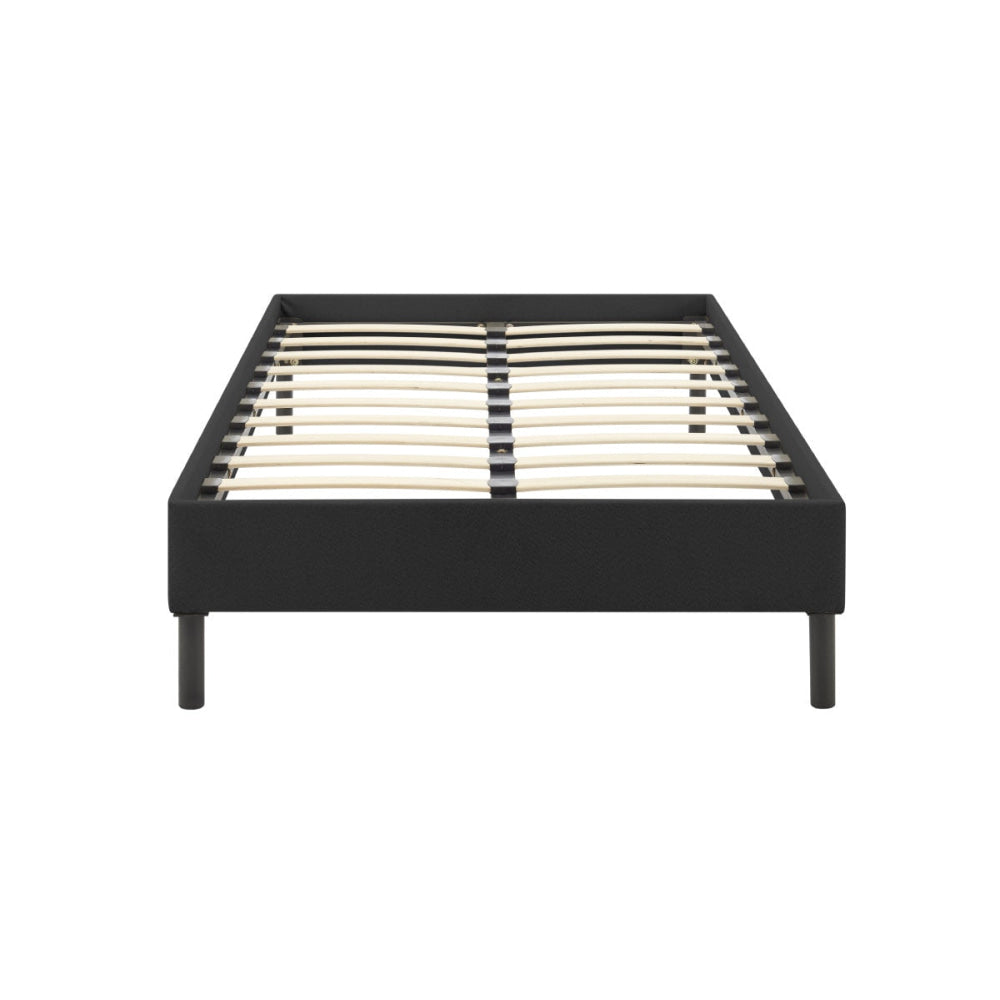 Parker Fabric Bed Base Frame King Size Black Fast shipping On sale