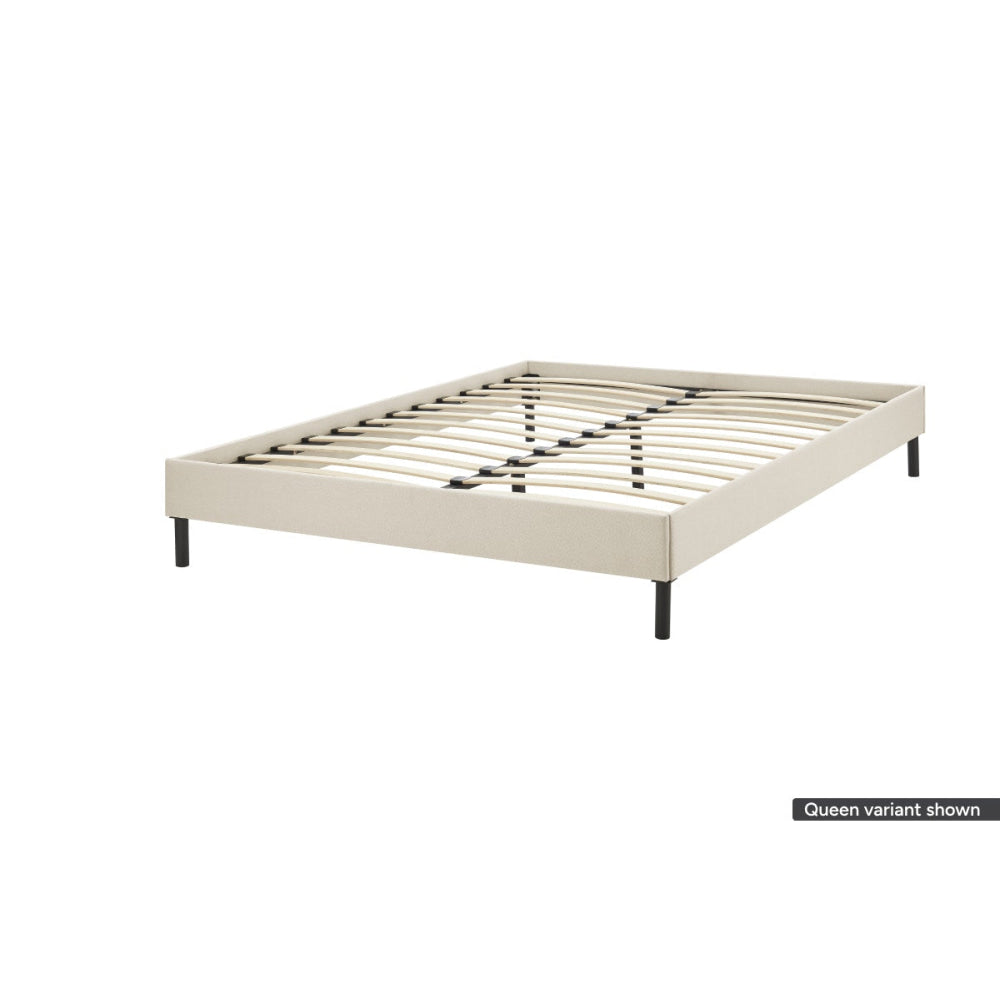 Parker Fabric Bed Base Frame King Size Black Fast shipping On sale