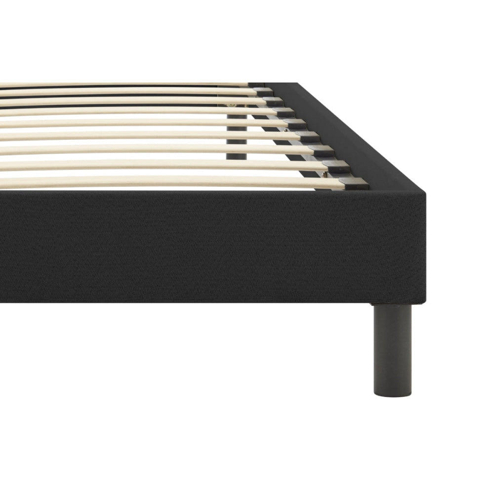 Parker Fabric Bed Base Frame King Size Black Fast shipping On sale