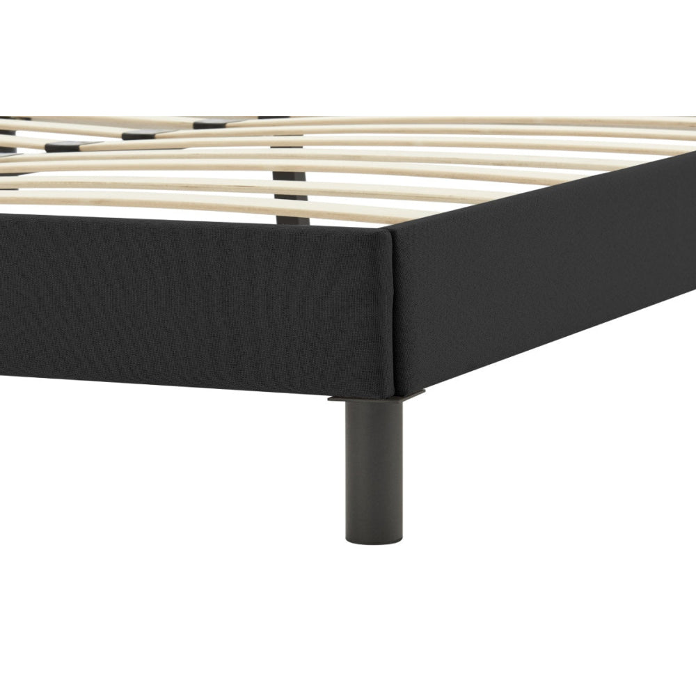 Parker Fabric Bed Base Frame King Size Black Fast shipping On sale