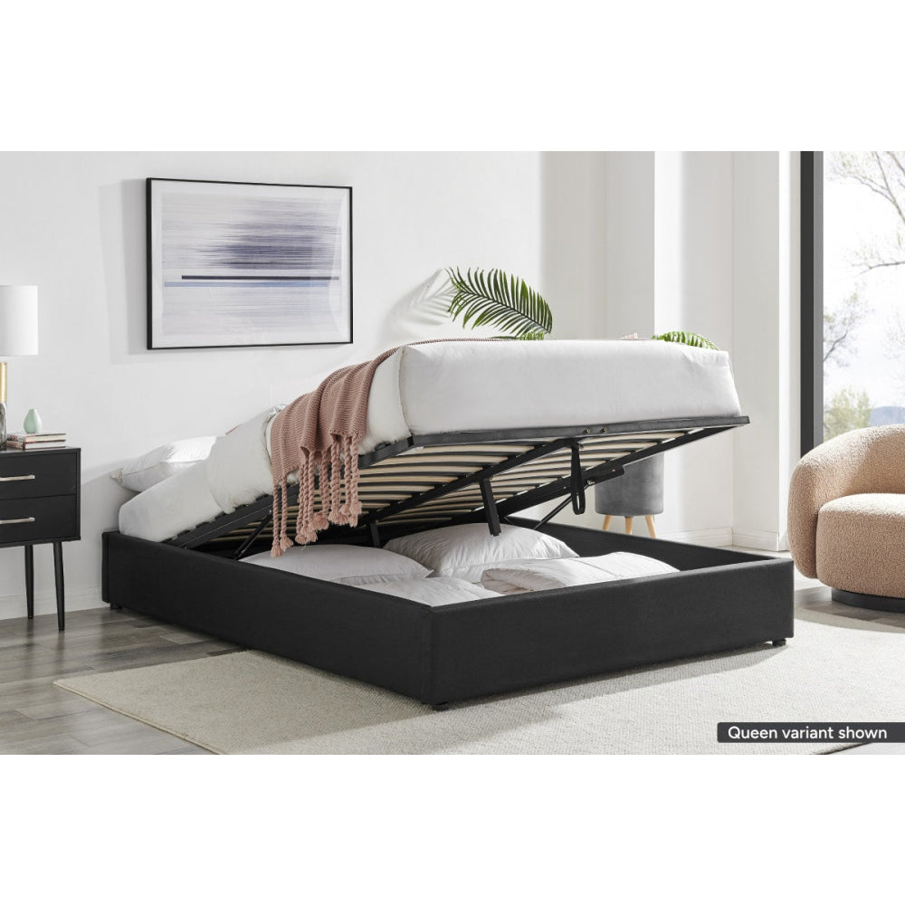 Parker Gas Lift Storage Bed Frame King Size Black Fast shipping On sale