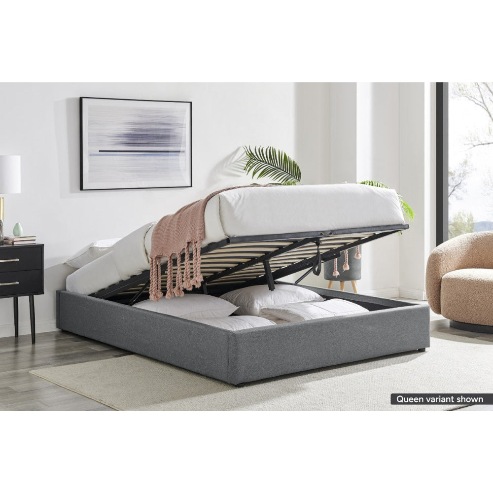 Parker Gas Lift Storage Bed Frame Grey Fast shipping On sale