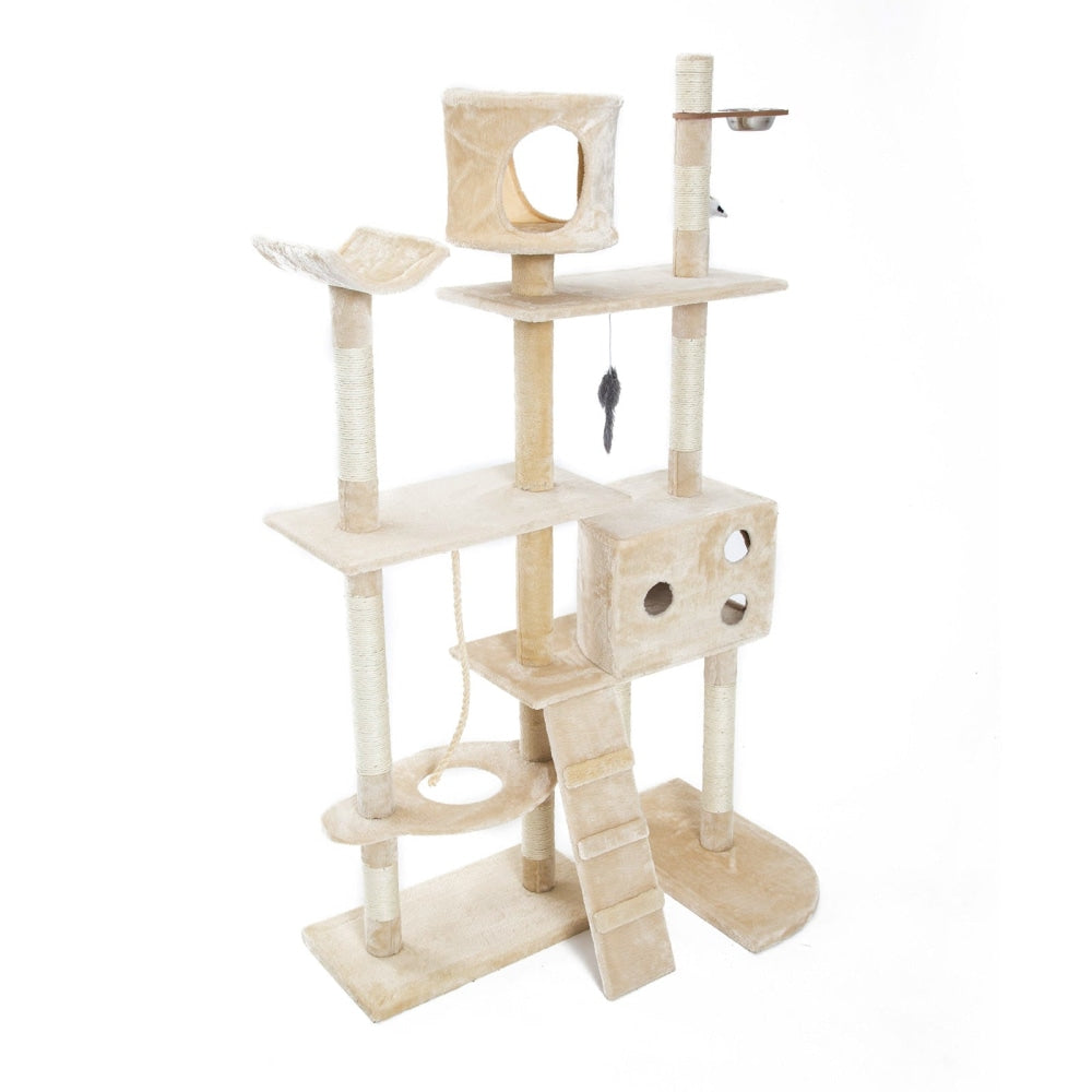 Paw Mate 170cm Beige Cat Tree Danie Multi Level Scratcher Cares Fast shipping On sale