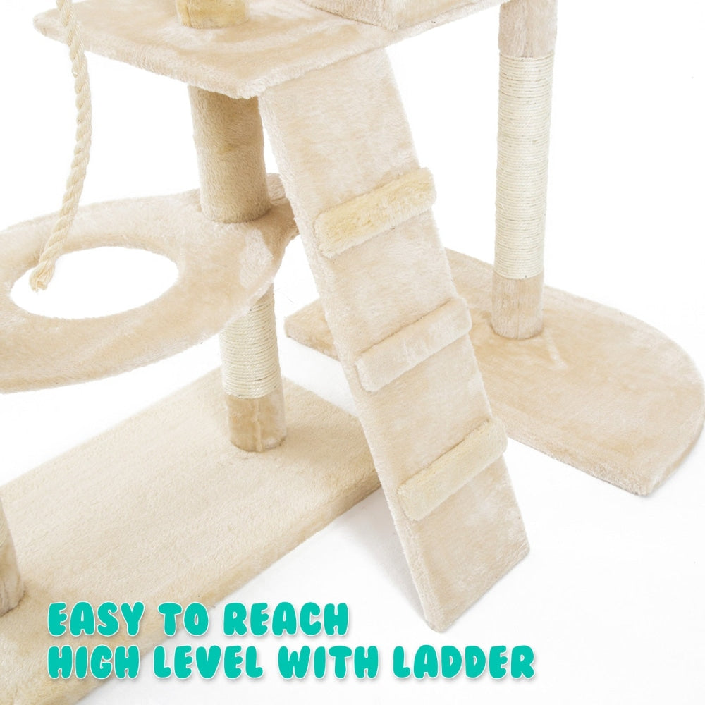 Paw Mate 170cm Beige Cat Tree Danie Multi Level Scratcher Cares Fast shipping On sale