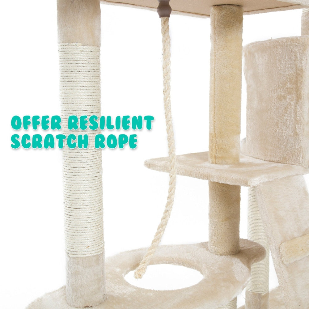 Paw Mate 170cm Beige Cat Tree Danie Multi Level Scratcher Cares Fast shipping On sale