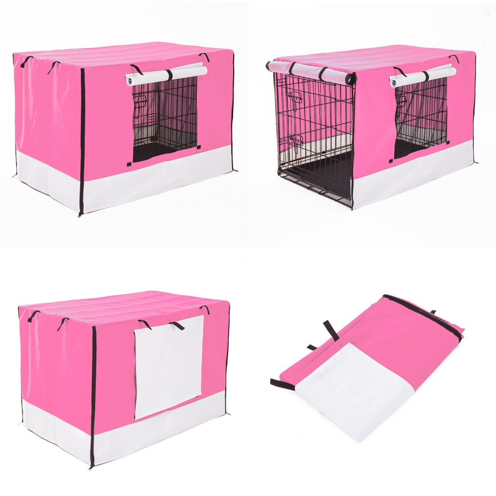 Paw Mate Pink Cage Cover Enclosure for Wire Dog Crate 24in Cares Fast shipping On sale