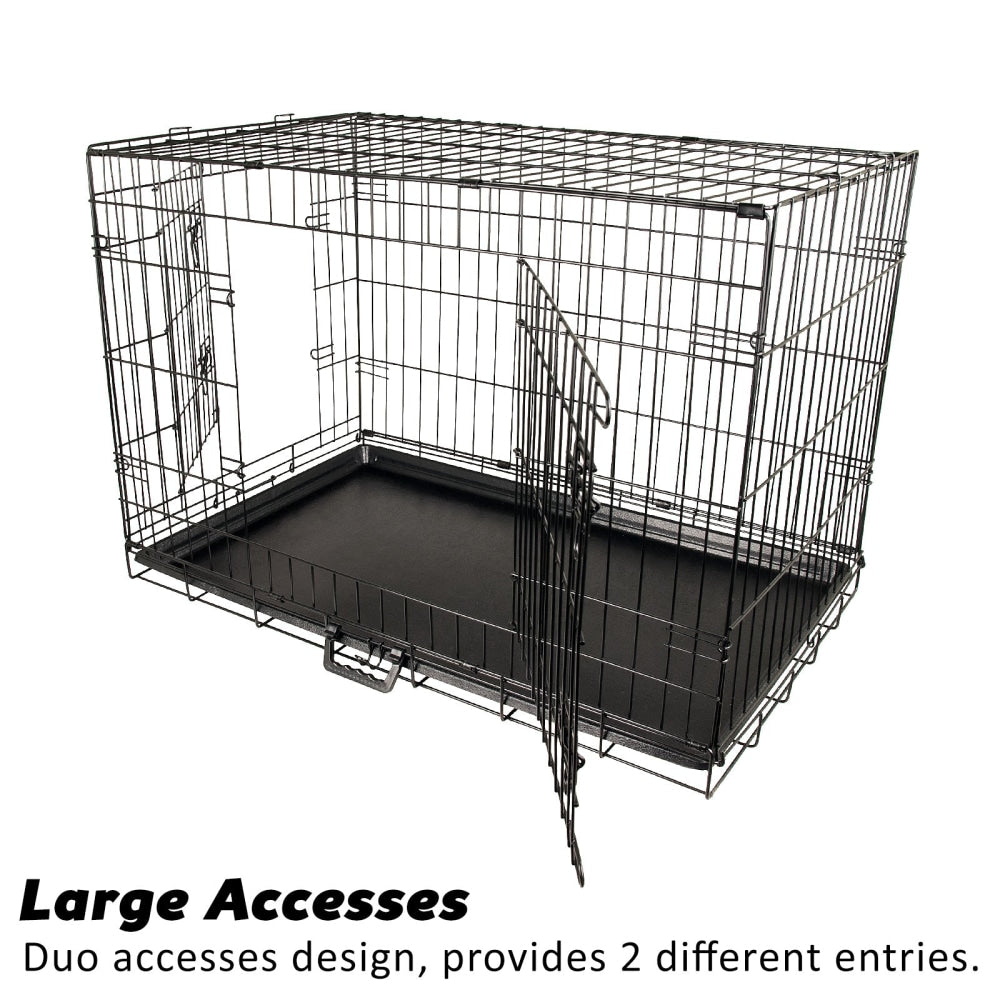 Paw Mate Wire Dog Cage Crate 48in with Tray + Cushion Mat + Pink Cover Combo Cares Fast shipping On sale