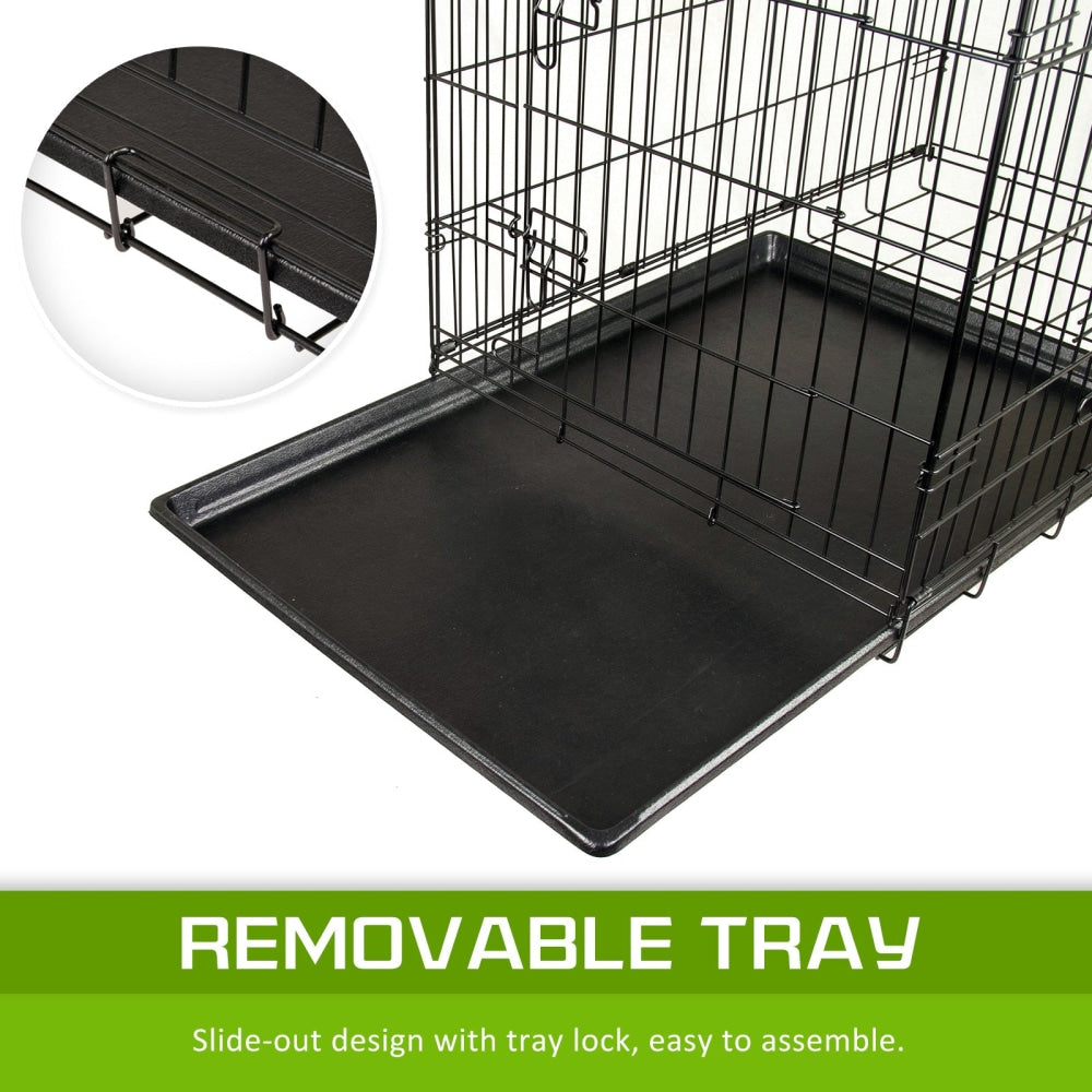 Paw Mate Wire Dog Cage Foldable Crate Kennel 30in with Tray Cares Fast shipping On sale