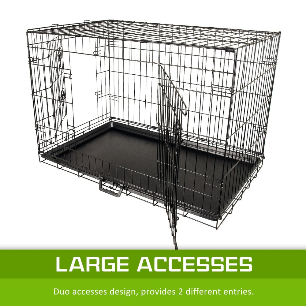 Paw Mate Wire Dog Cage Foldable Crate Kennel 36in with Tray Cares Fast shipping On sale