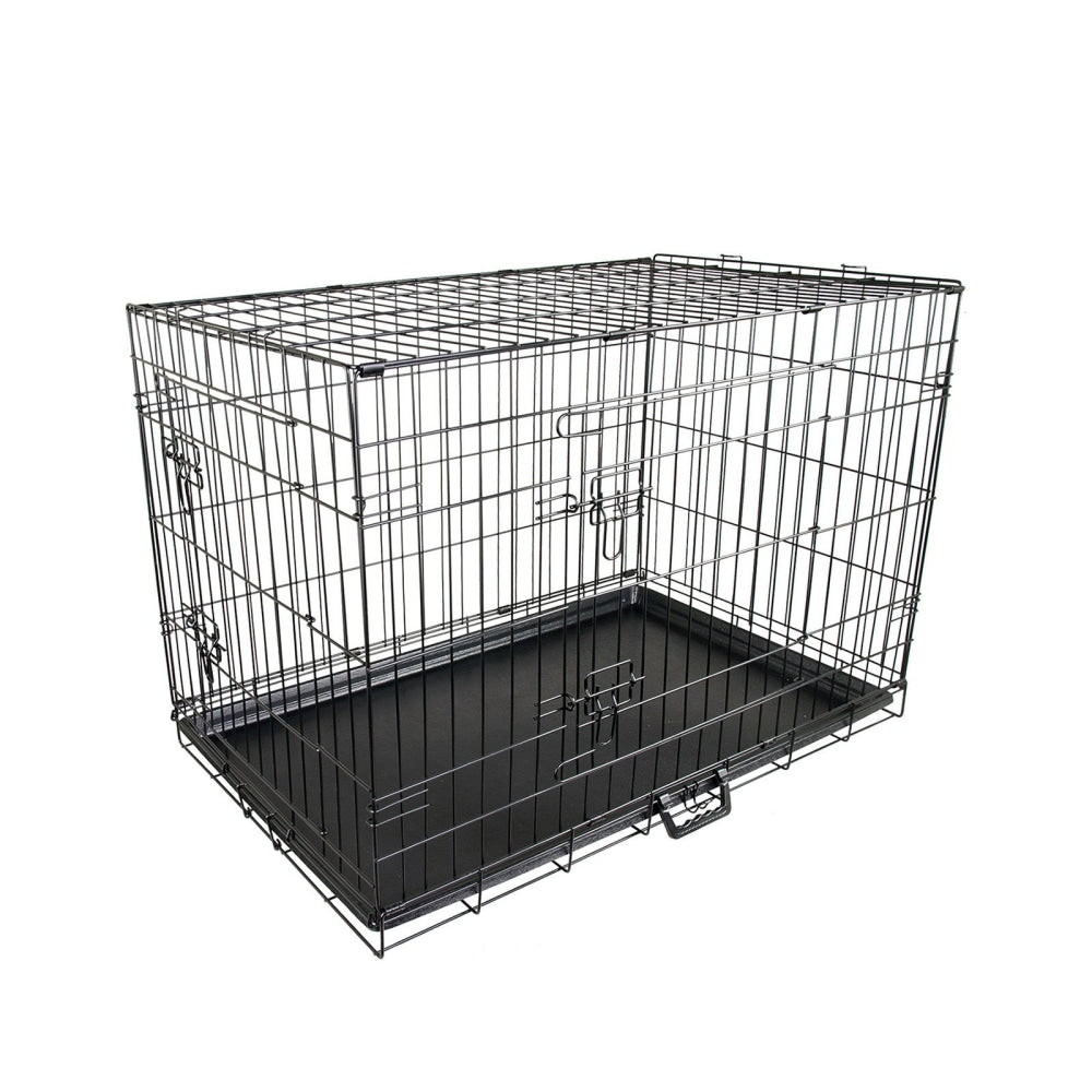 Paw Mate Wire Dog Cage Foldable Crate Kennel 36in with Tray Cares Fast shipping On sale